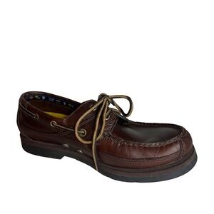 Timberland Dark Brown Leather Boat Shoes